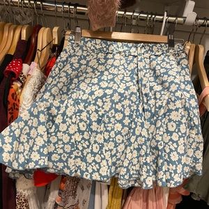 Blue and white Aline skirt